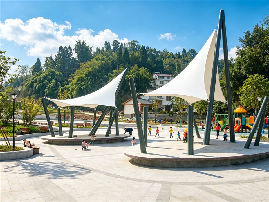 乐山沐川广场船型膜结构