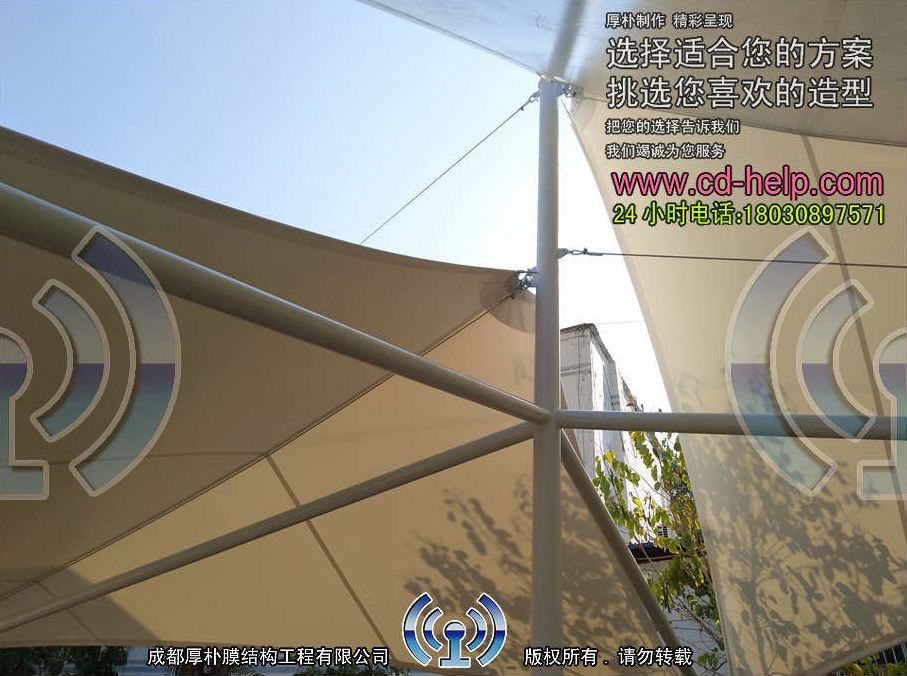 云南华坪县幼儿园膜结构工程照片5_成都膜结构案例