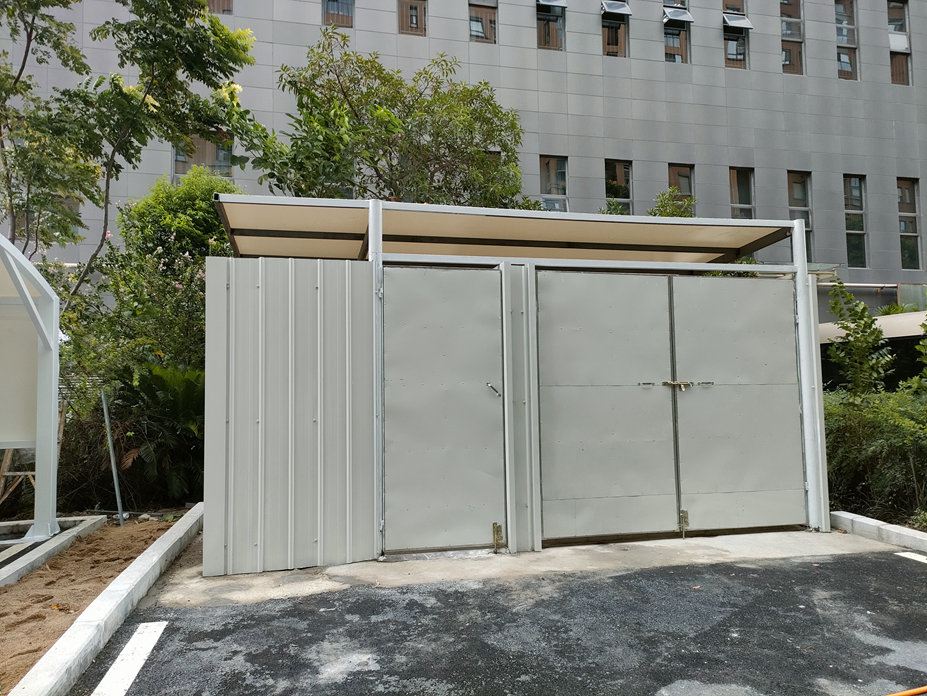 四川应急办车棚膜结构工程照片10_成都膜结构案例