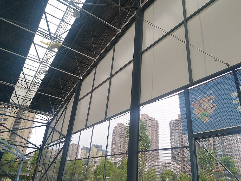 广元澳元体育馆遮阳膜结构工程照片6_成都膜结构案例