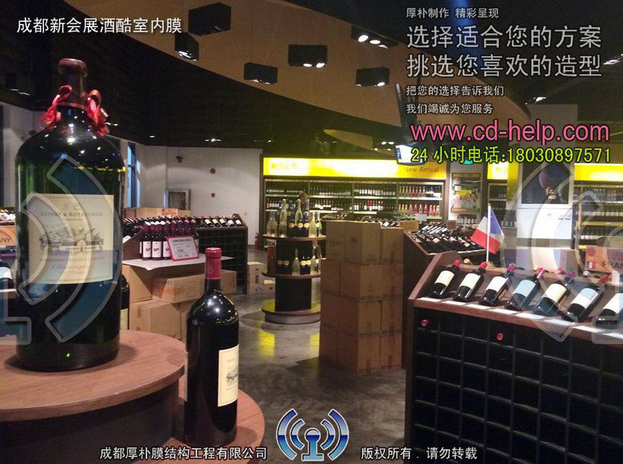 成都新会展酒酷室内膜工程照片10_成都膜结构案例