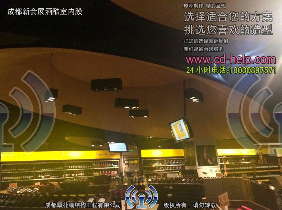 成都新会展酒酷室内膜工程照片11_成都膜结构案例