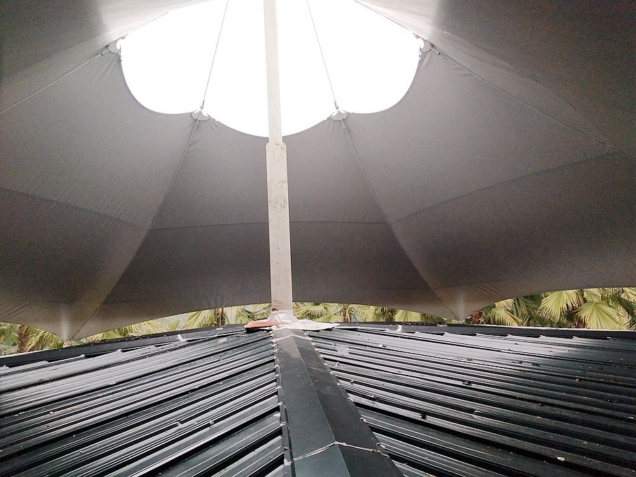 成都熊猫基地玫瑰餐厅膜结构工程照片4_成都膜结构案例
