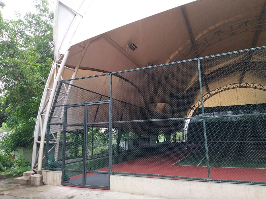 成都锦江区网球场遮阳膜结构工程照片8_成都膜结构案例