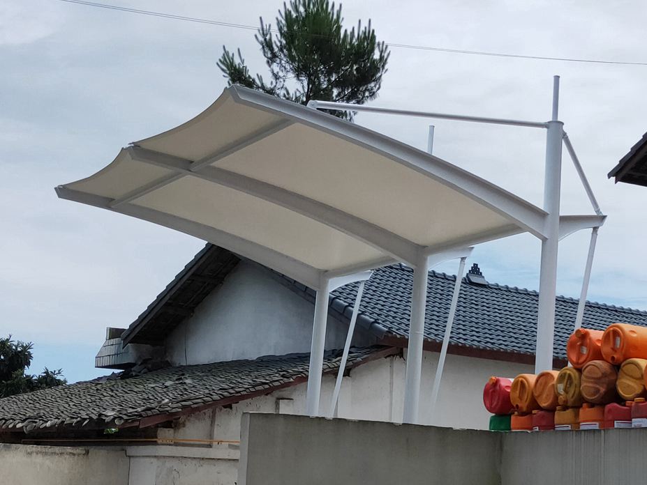 浦江猕猴桃基地加肥站膜结构工程照片9_成都膜结构案例