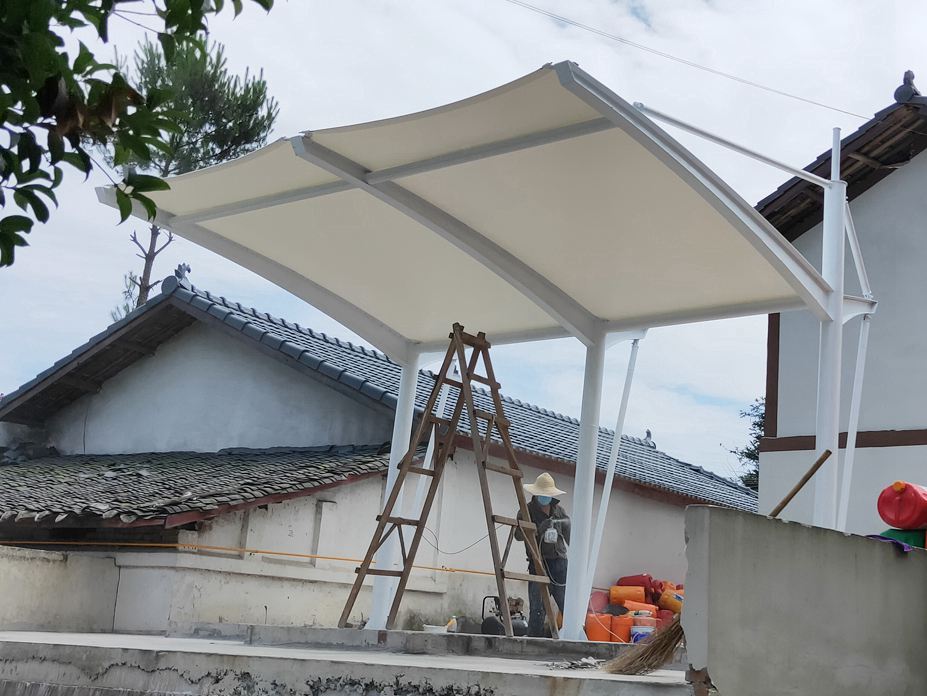 浦江猕猴桃基地加肥站膜结构工程照片10_成都膜结构案例