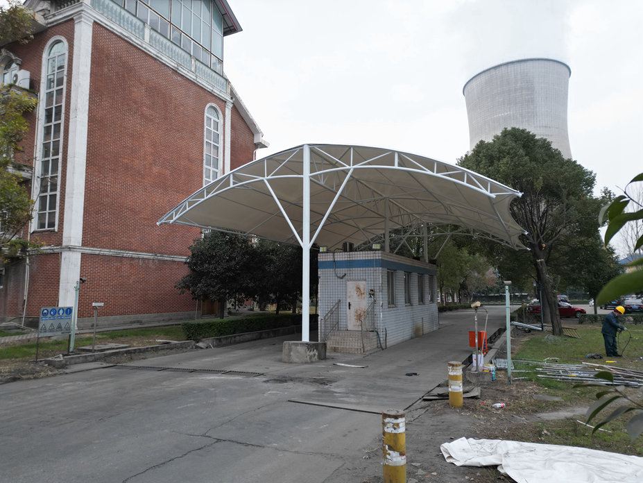 淮口博磊过磅站膜结构工程照片4_成都膜结构案例