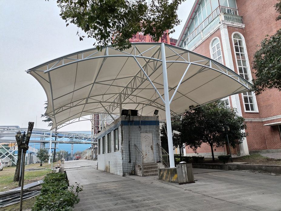 淮口博磊过磅站膜结构工程照片12_成都膜结构案例