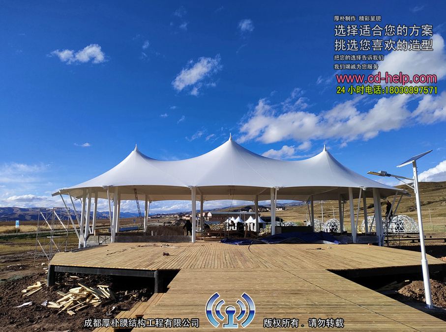 阿坝县大厅膜结构