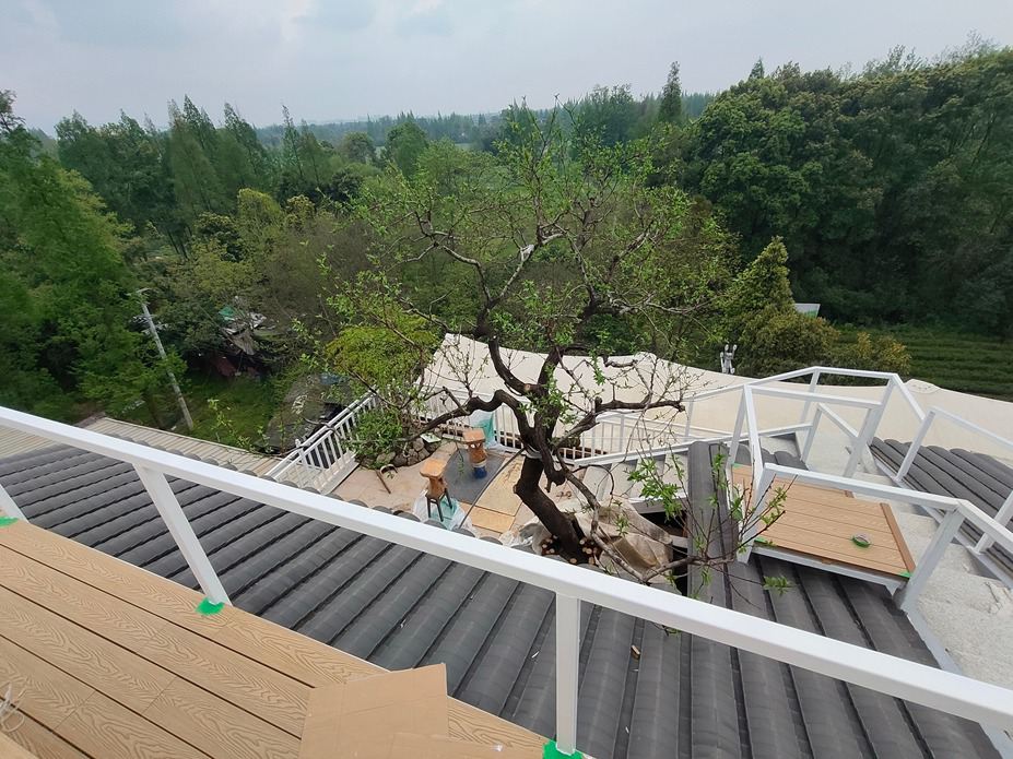 青城山天空之境钢结构工程照片10_成都膜结构案例